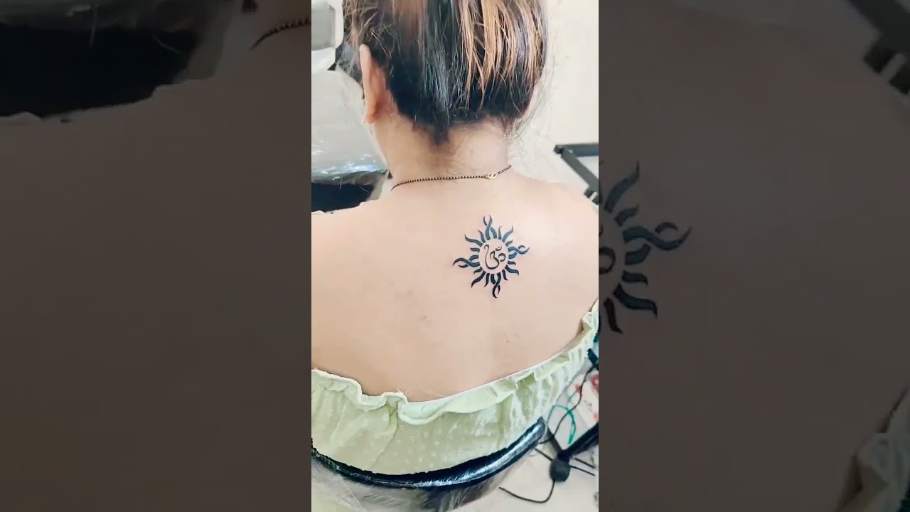 😍😘Back Tattoo Design For Women 😍❤️ #youtubeshorts #shorts #geetika'skitchen&lifestyle