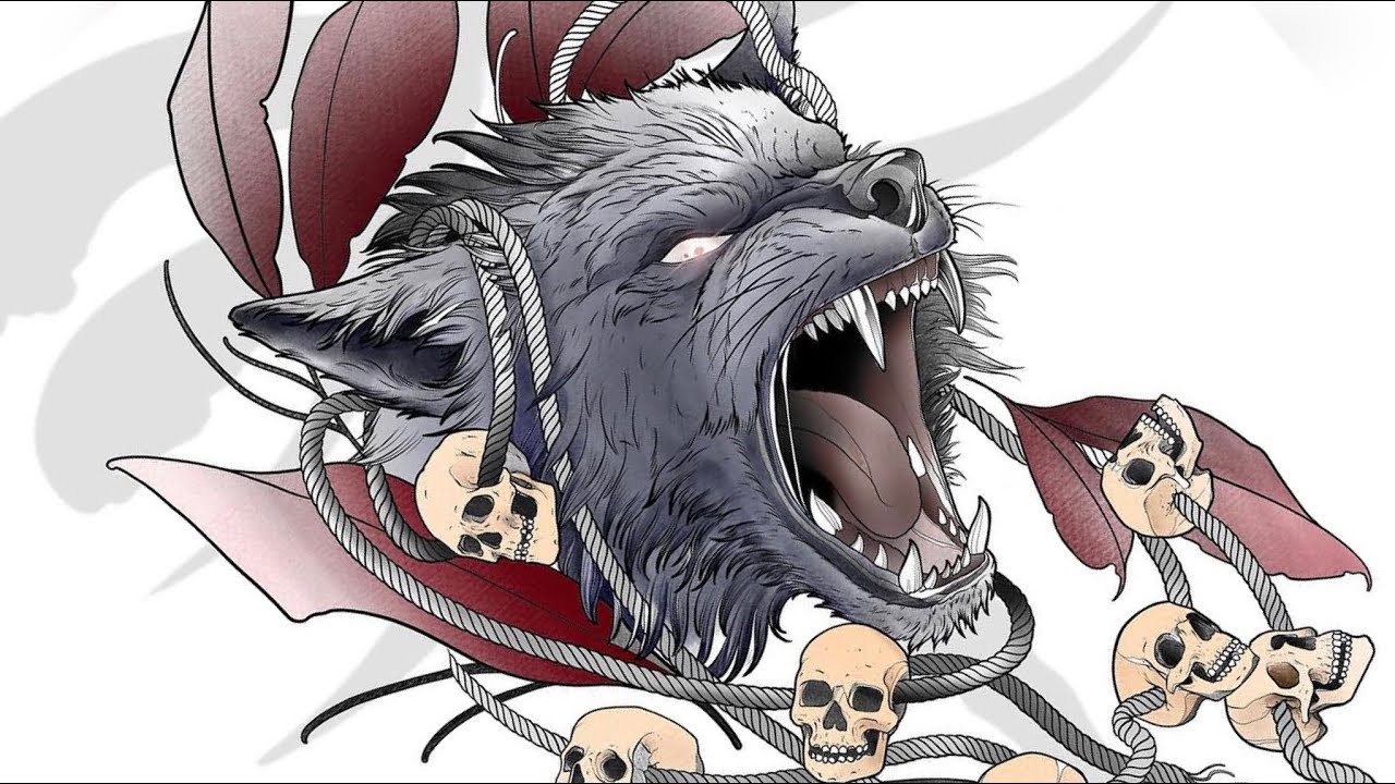 Wolf tattoo design Neo traditional