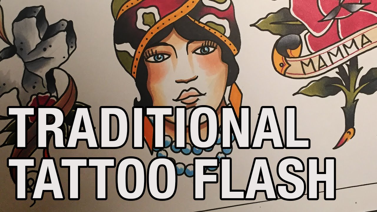 From start to finish - Traditional Tattoo Flash #7