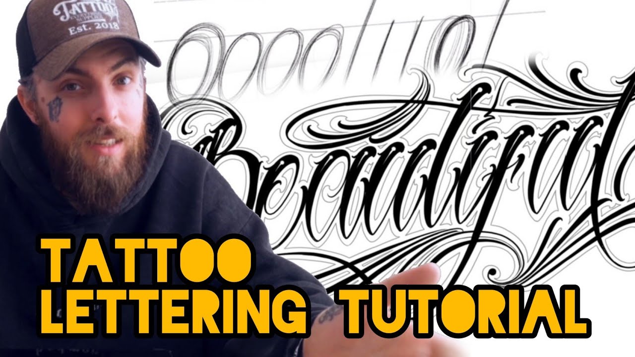 Tattoo Lettering Tutorial/ Lettering 101 - P Hughes Tattoo