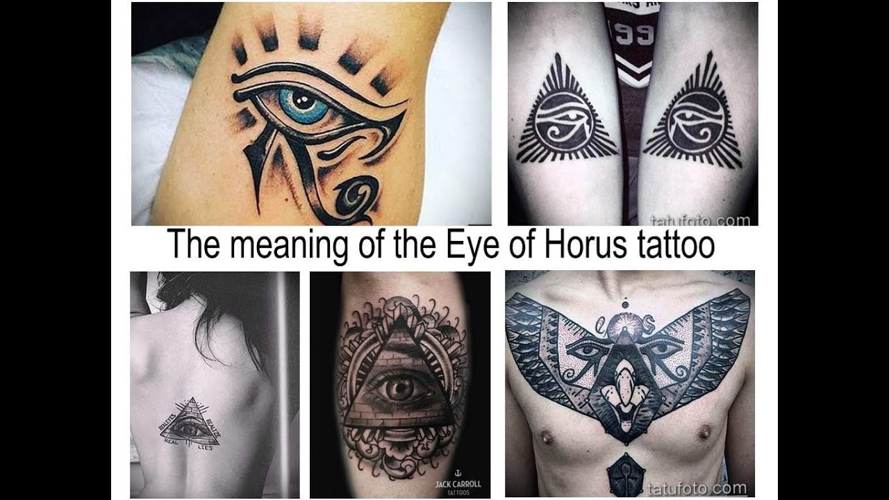 The meaning of the Eye of Horus tattoo - Facts about the picture and photo - tattoovalue.net