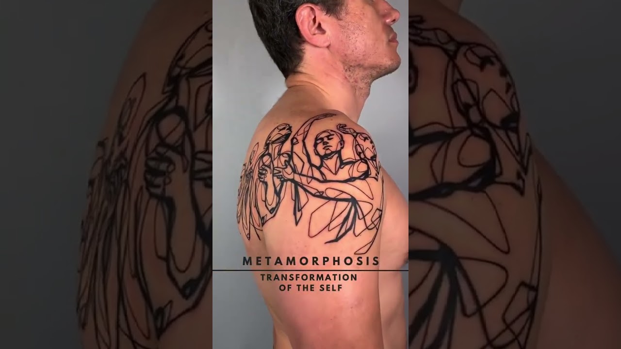 Metamorphosis Shoulder Tattoo