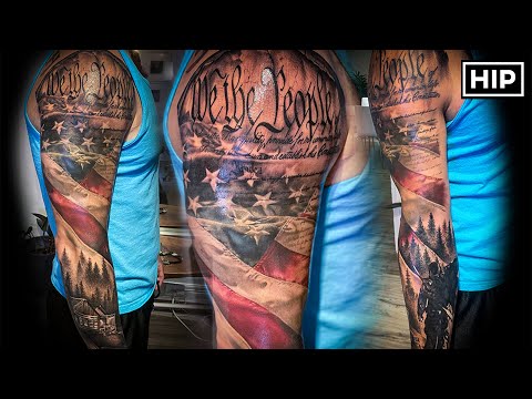 American Flag Tattoo Sleeve | HIP