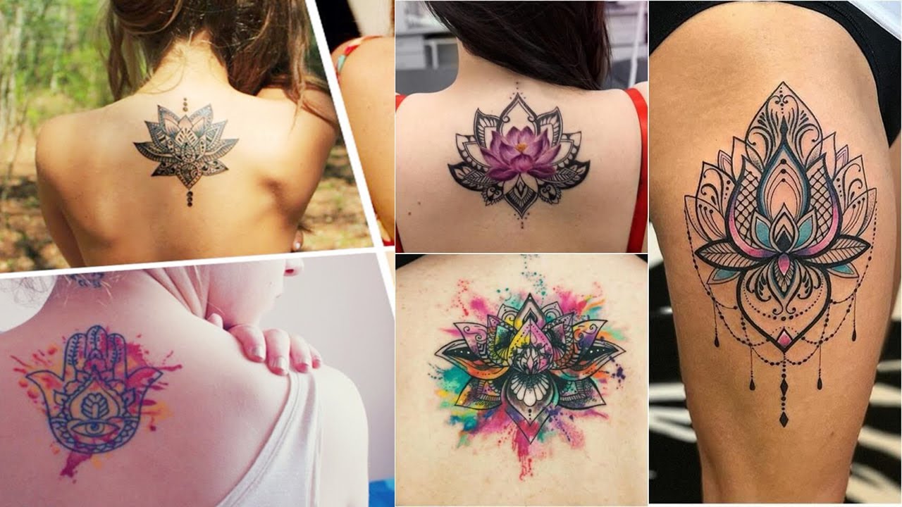 Lotus Flower Tattoo Design and Ideas
