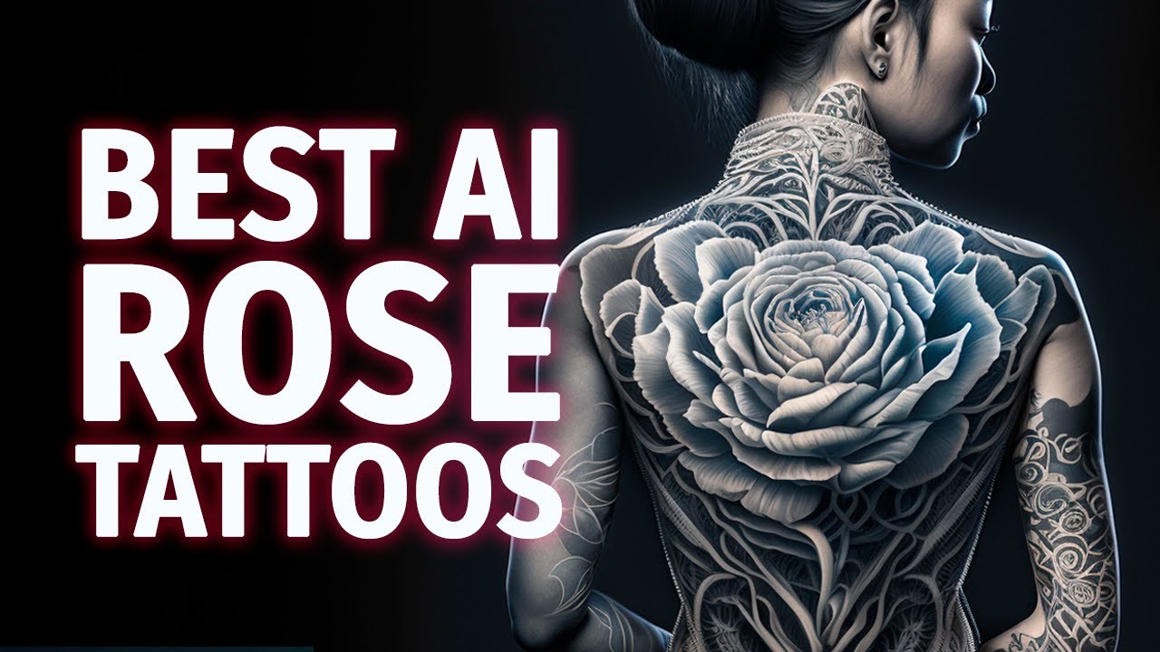 Stunning AI Rose Tattoo Designs