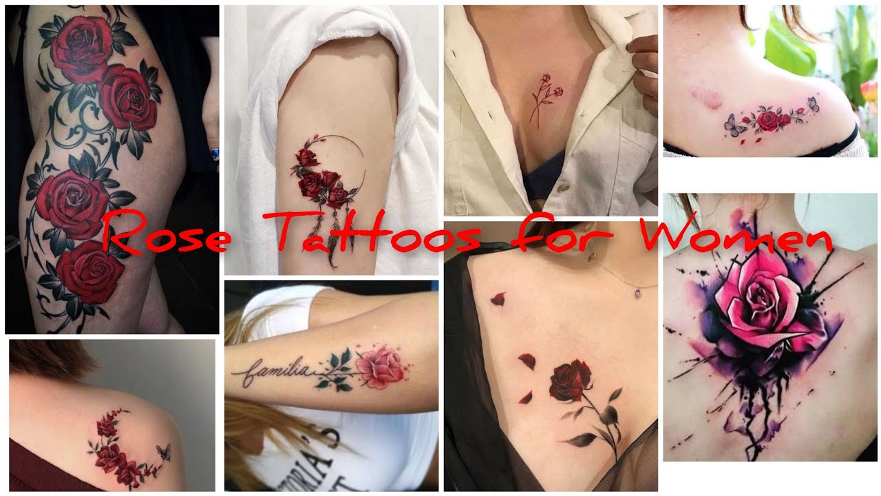50 Best Rose Tattoo 2021// Rose tattoo for girls // Red Rose tattoo for women