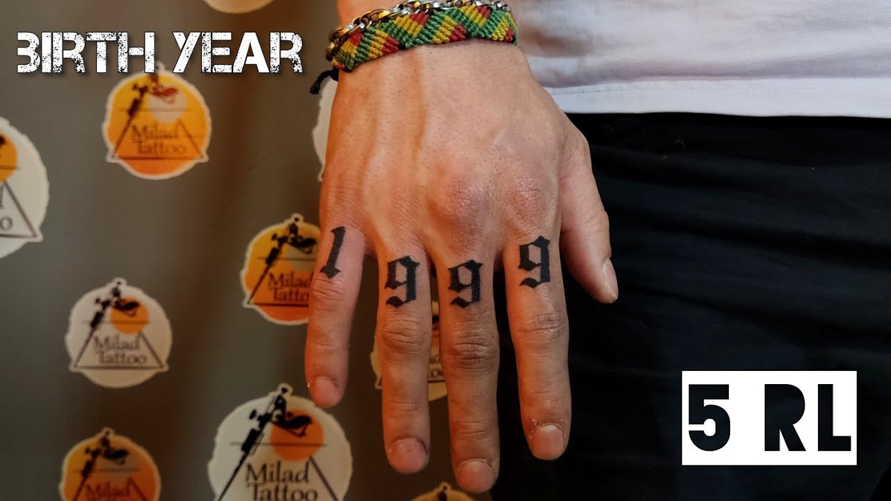 Birth Year Tattoo | Finger Tattoos idea