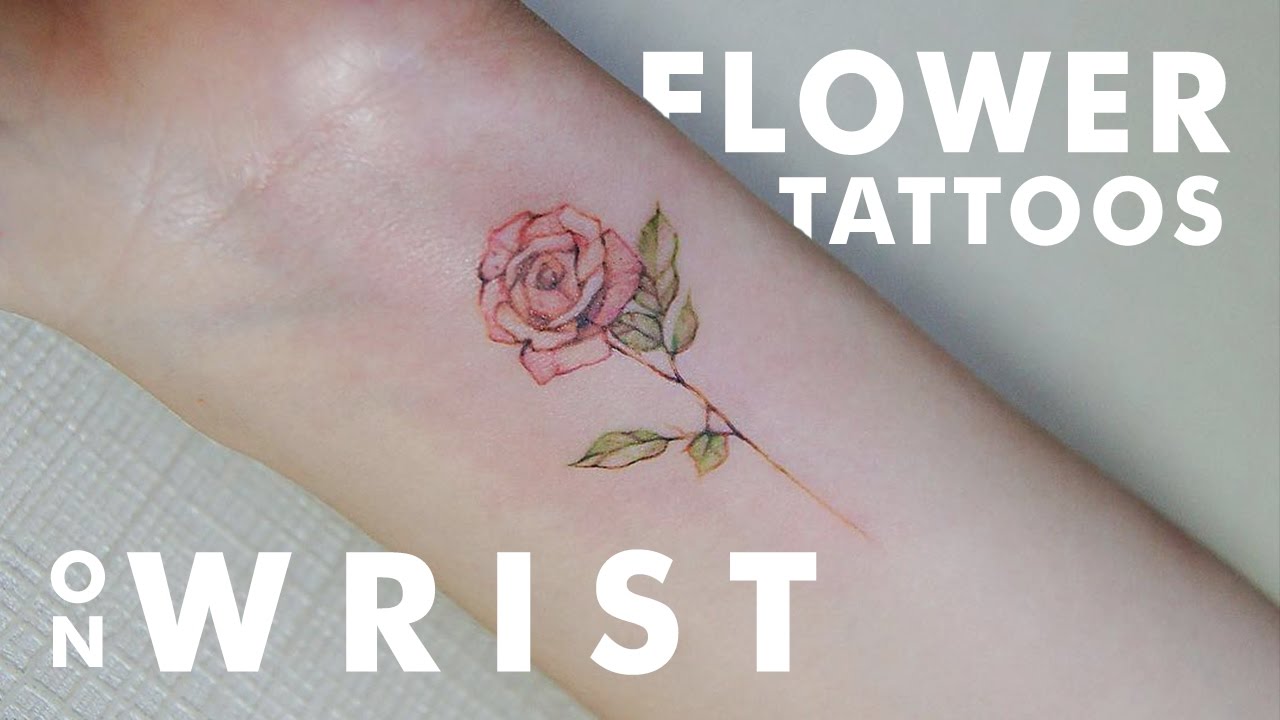 Beautiful Flower Tattoos On Wrist