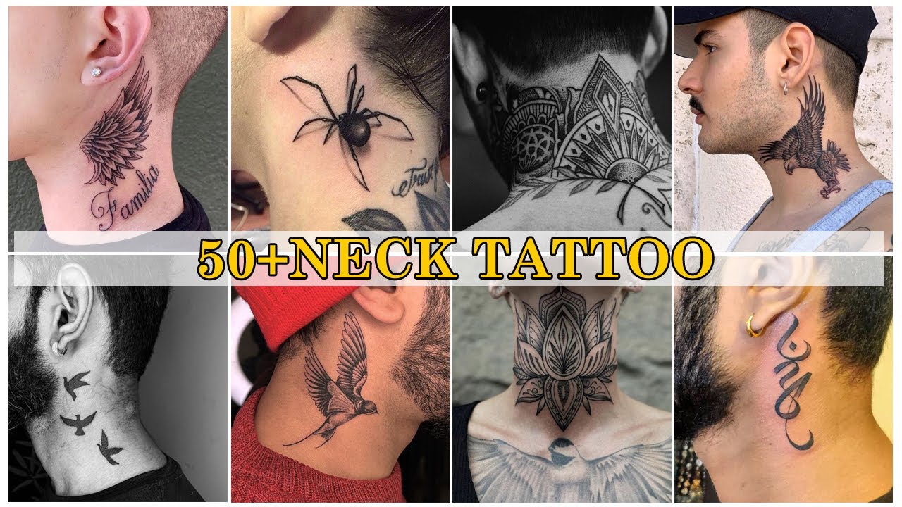 Neck tattoo (50+) 🔥 | Neck Tattoos for men |Tattoo Zone