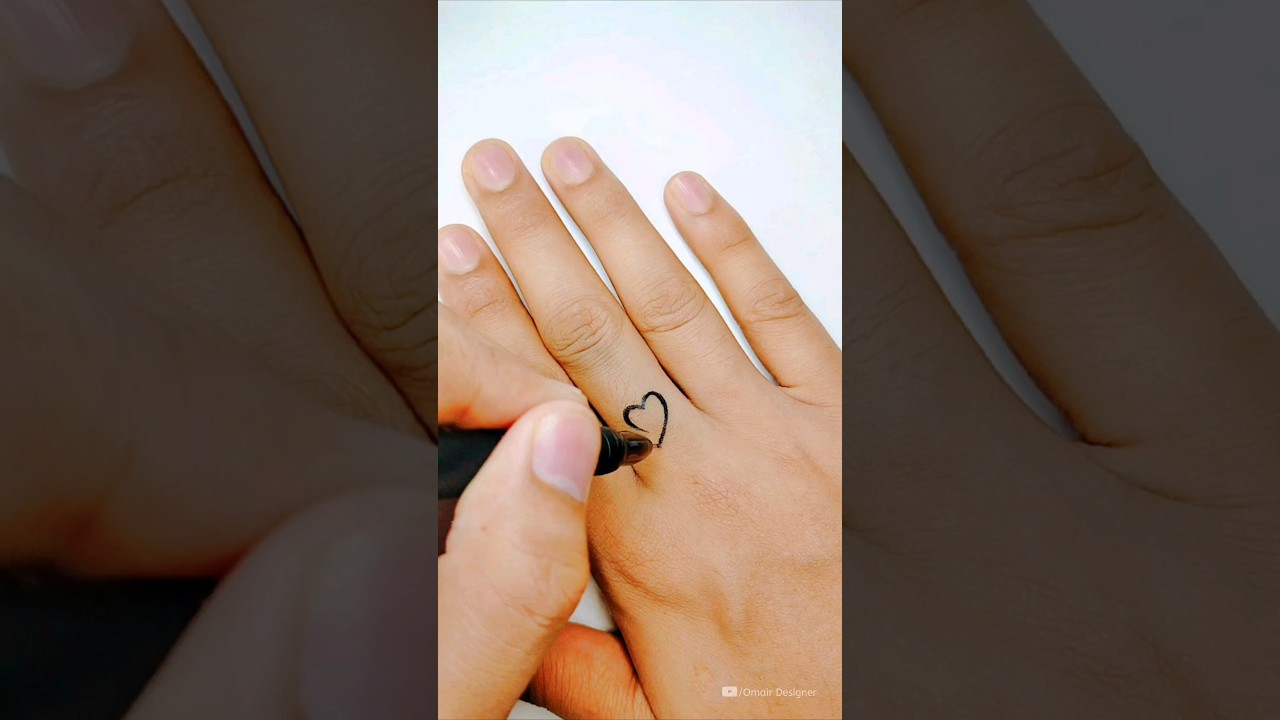 Top 6 Easy Finger Tattoos | Part -1 #shorts #fingertattoos #freehandtattoo #tattoo