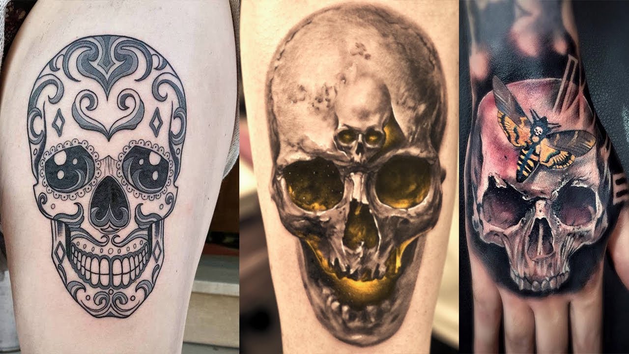 💀 Neo Traditional REALISTIC Skull Tattoo ideas for men and women