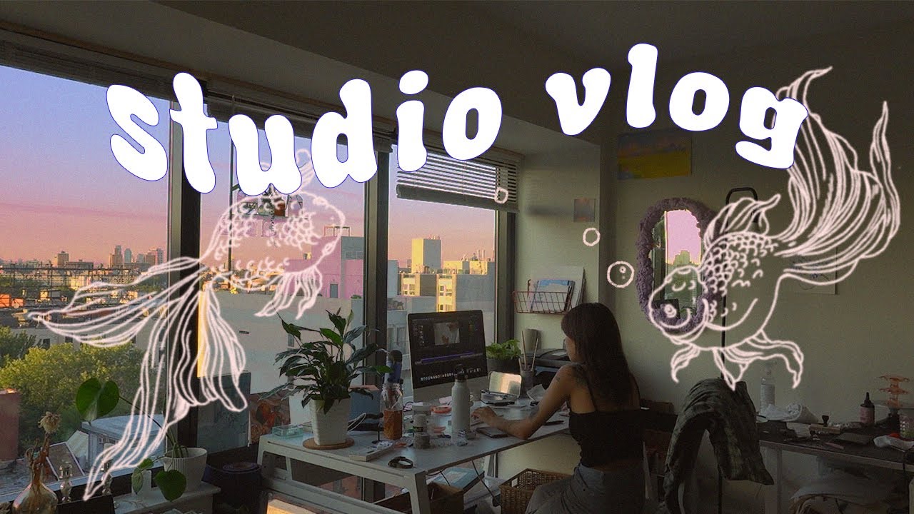 STUDIO VLOG// a LOT of tattoos, shop prep, painting! 🌸