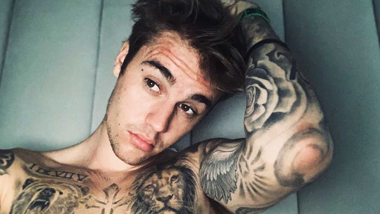 See Justin Bieber's New FOREVER Neck Tattoo
