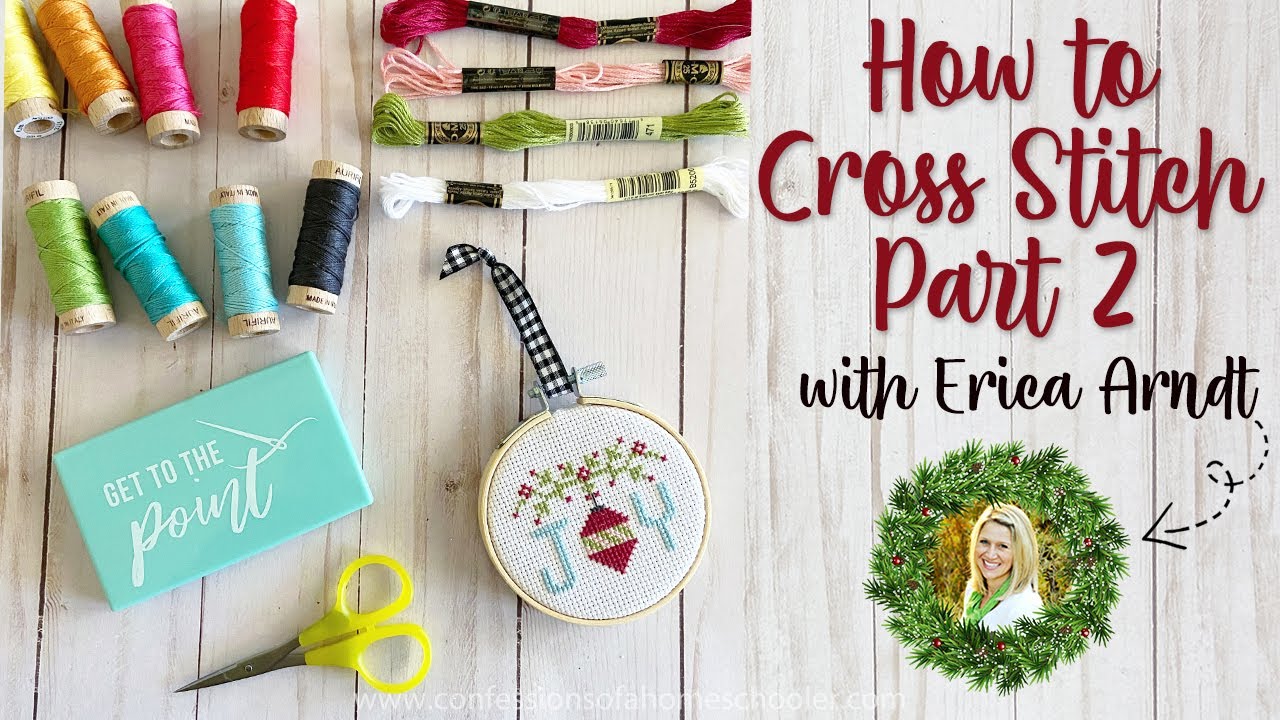 Easy Beginner Cross Stitch Tutorial // Part 2 // Flosstube