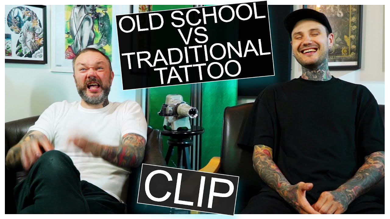 Old School vs Traditional Tattoo Style - clip
