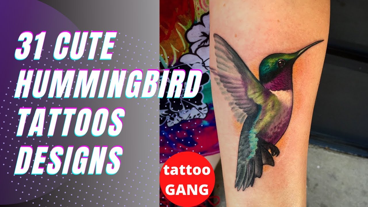 31 Cute Hummingbird Tattoos Designs