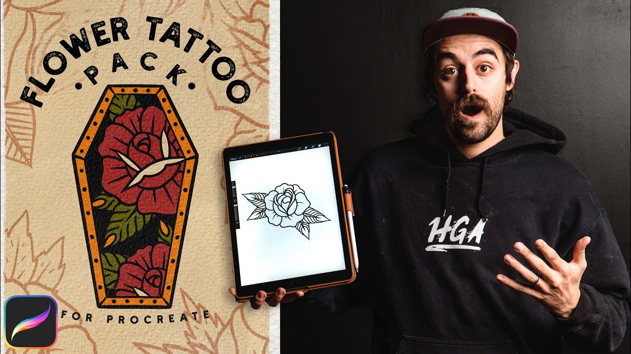 Make a Traditional Tattoo Rose in Seconds!!