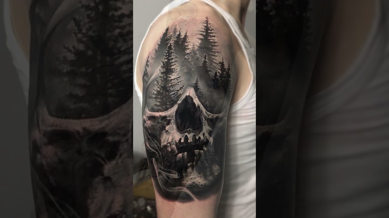 Find inspiration for your next skull tattoo | Short skull tattoos