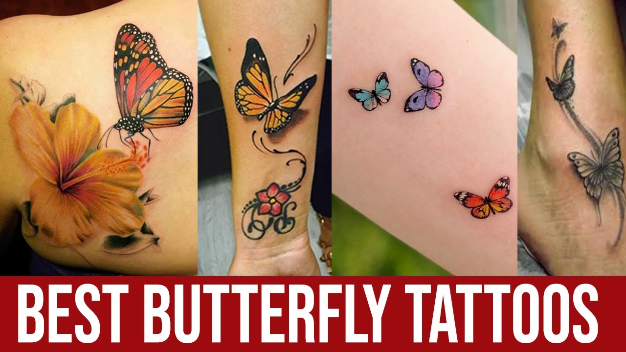 Best Traditional Butterfly Tattos - Colorful Butterfly Tattoo Designs for Men and Women