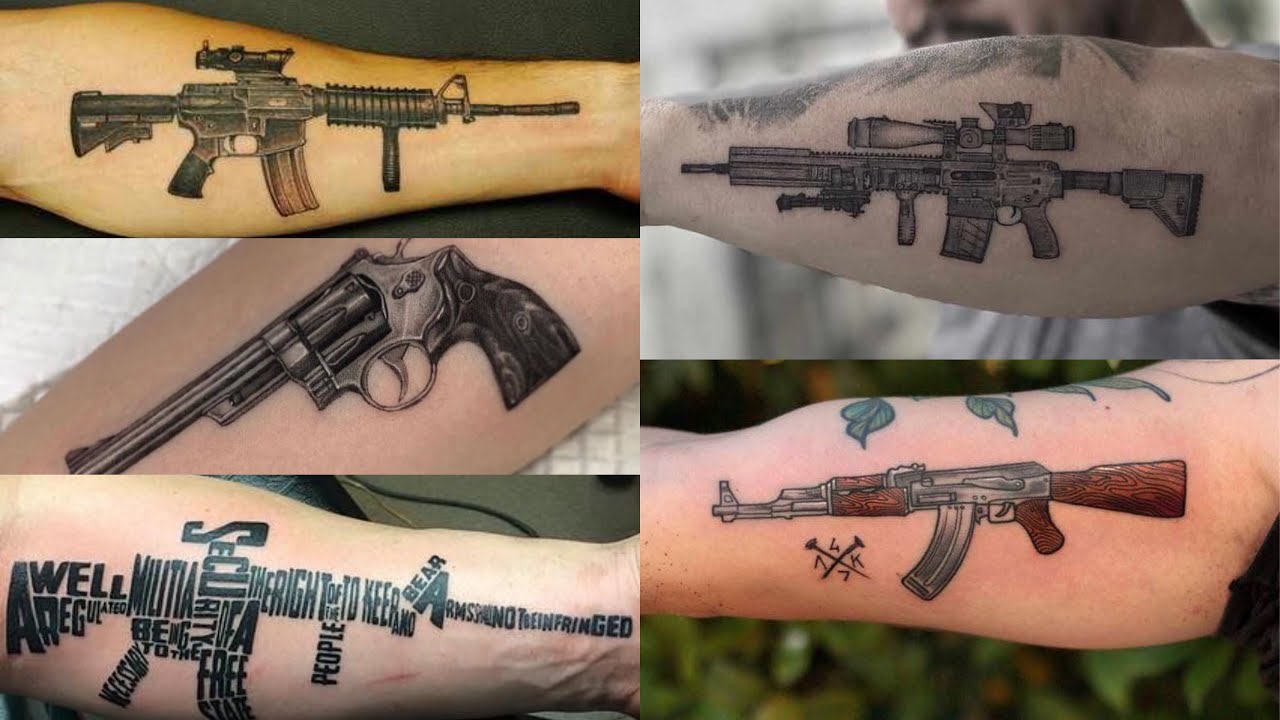 Gun tattoos for Men 2020|Tattoo