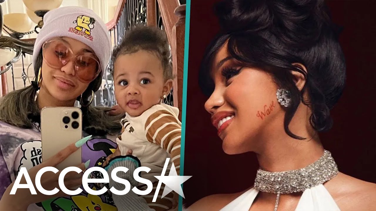 Cardi B Gets Face Tattoo of Son's Name