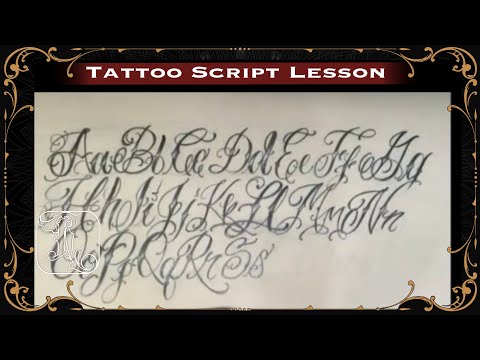 Tattoo Script Practice with Damen Tesch