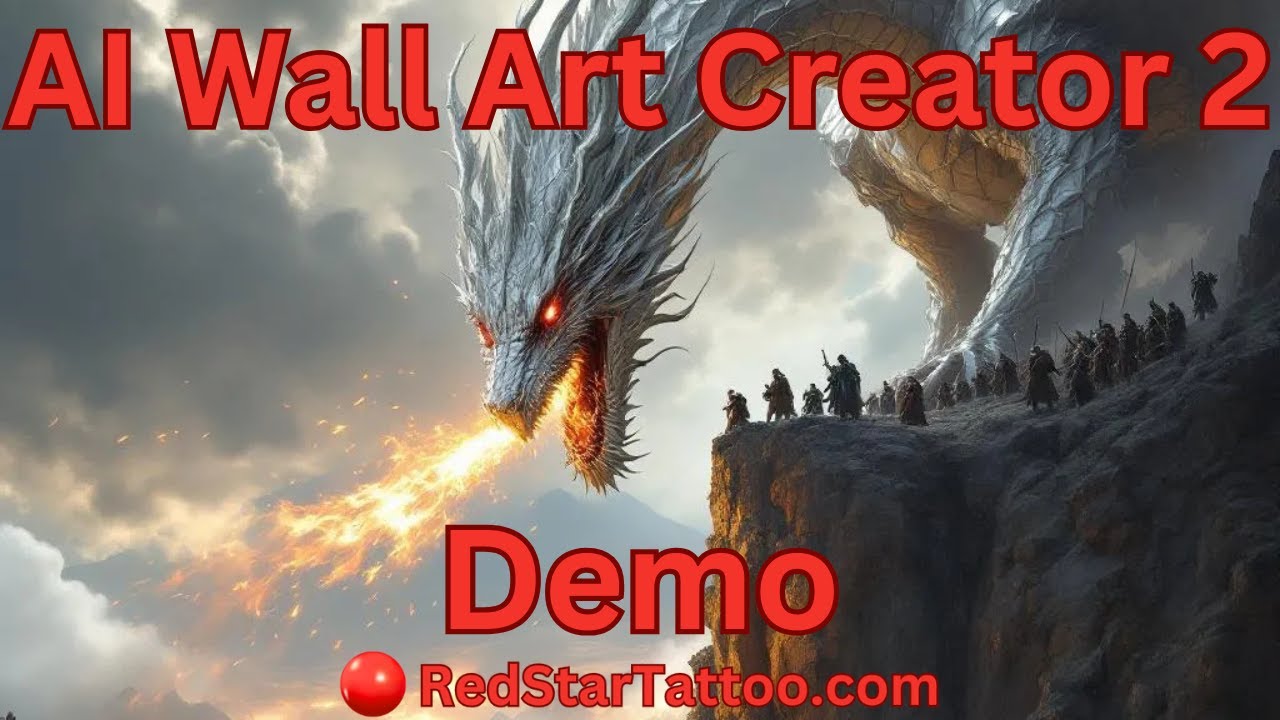 AI Wall Art Creator 2 - Demo Video - AI Art Generator