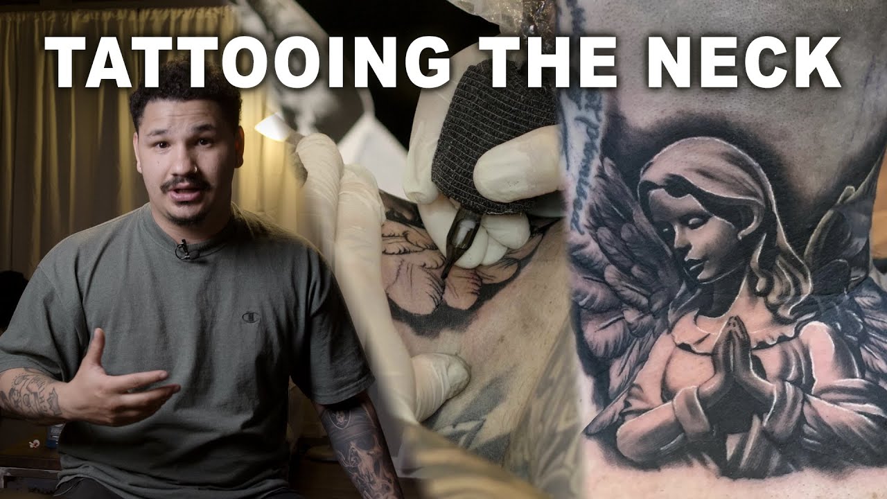 TATTOOING THE NECK !!! My process 🤌🏻👍🏻