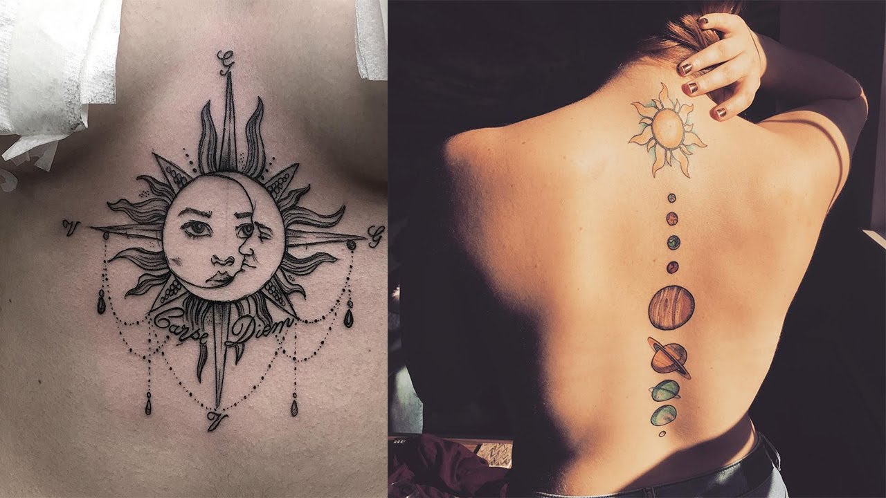 Lovely Moon Tattoo || Moon Tattoo New Styles