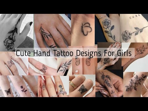 Simple hand tattoo designs for girls/ Cute and beautiful hand tattoo ideas for women