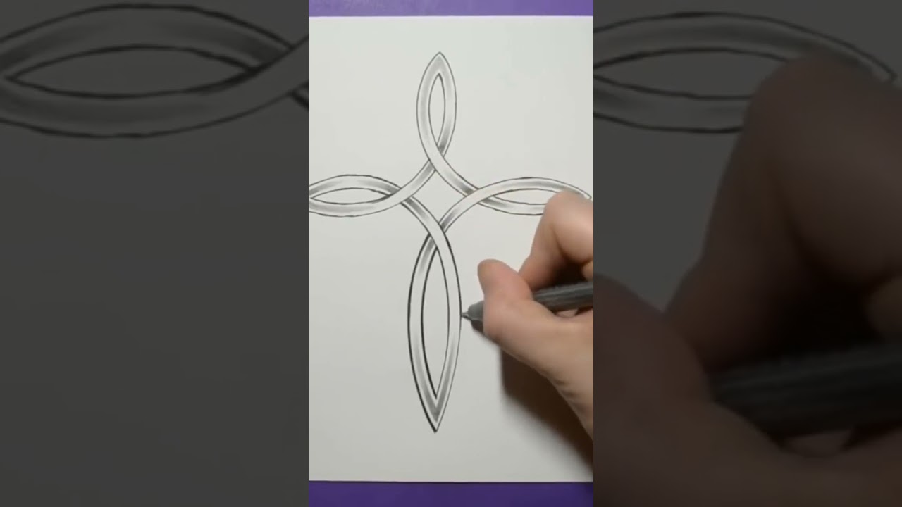 Cool Celtic Cross Tattoo Design #shorts