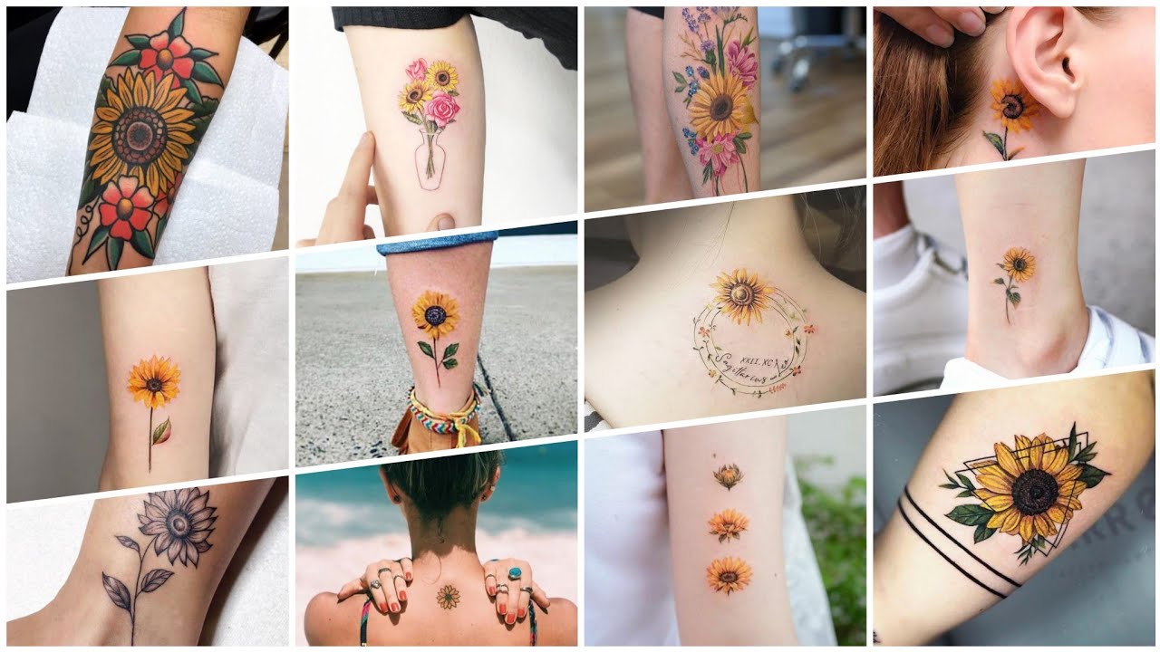 Sunflower Tattoo for Girls / Trending Sunflower Tattoos 2021