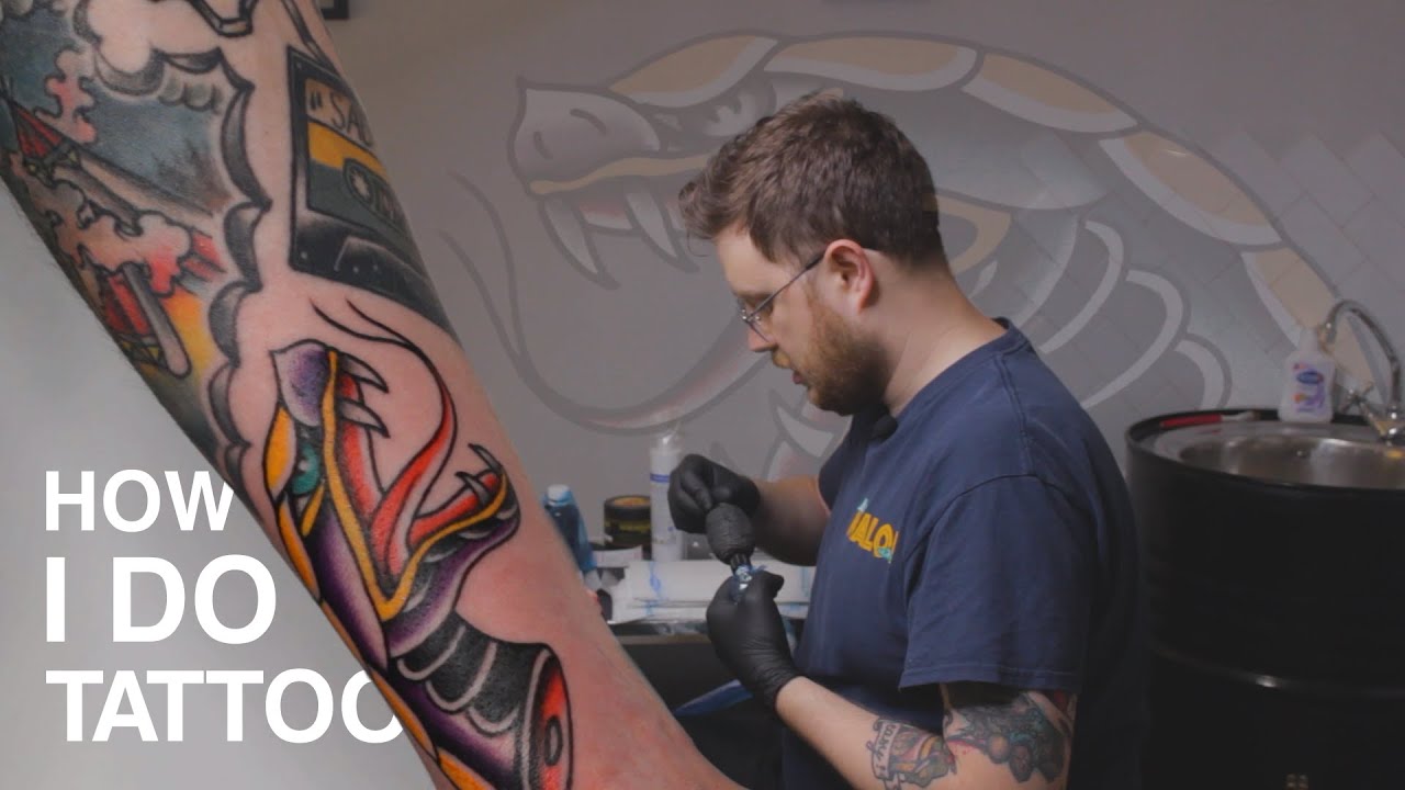 American traditional tattoo/ Snake tattoo