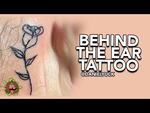 Behind The Ear Tattoo