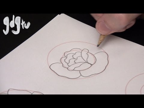 How to Draw Basic Traditional Rose Tattoo Designs by a Tattoo Aritist