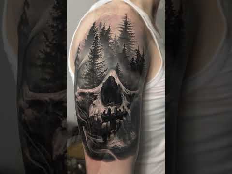 Find inspiration for your next skull tattoo | Short skull tattoos