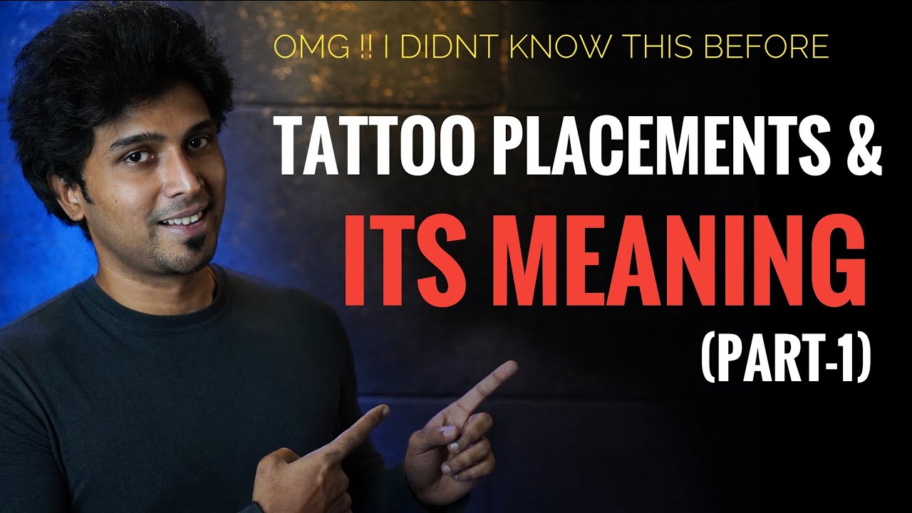 Tattoo Placement & its meaning : How to decide where to get your new tattoo | Part-1 | Suresh machu