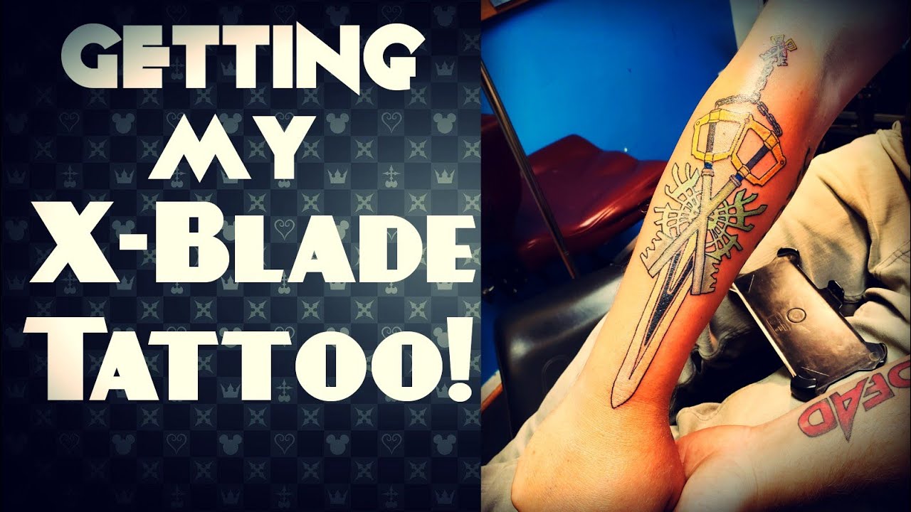 Kingdom Hearts X-Blade Tattoo!