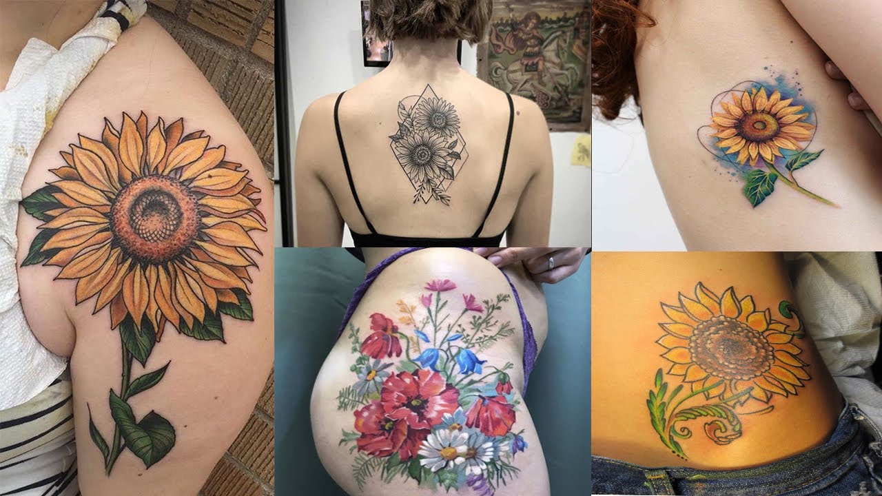 New Sunflower Tattoo Design and Ideas