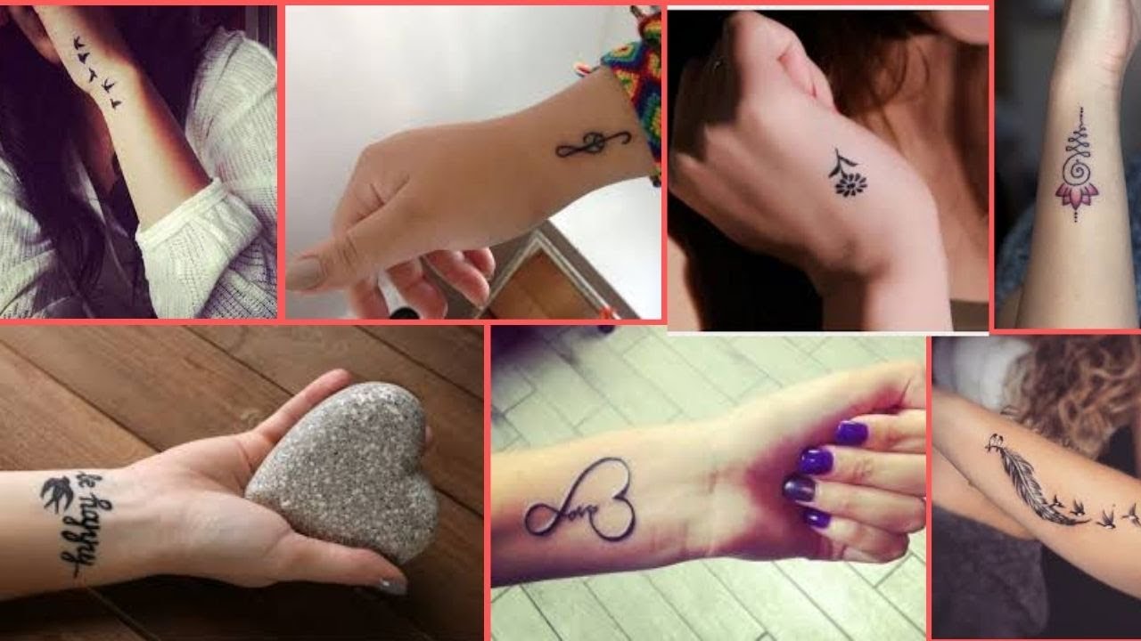 Small Wrist Tattoos: Cute Meaningful small/Tiny Tattoo for Girls on Wrist Hand - Fashion wing