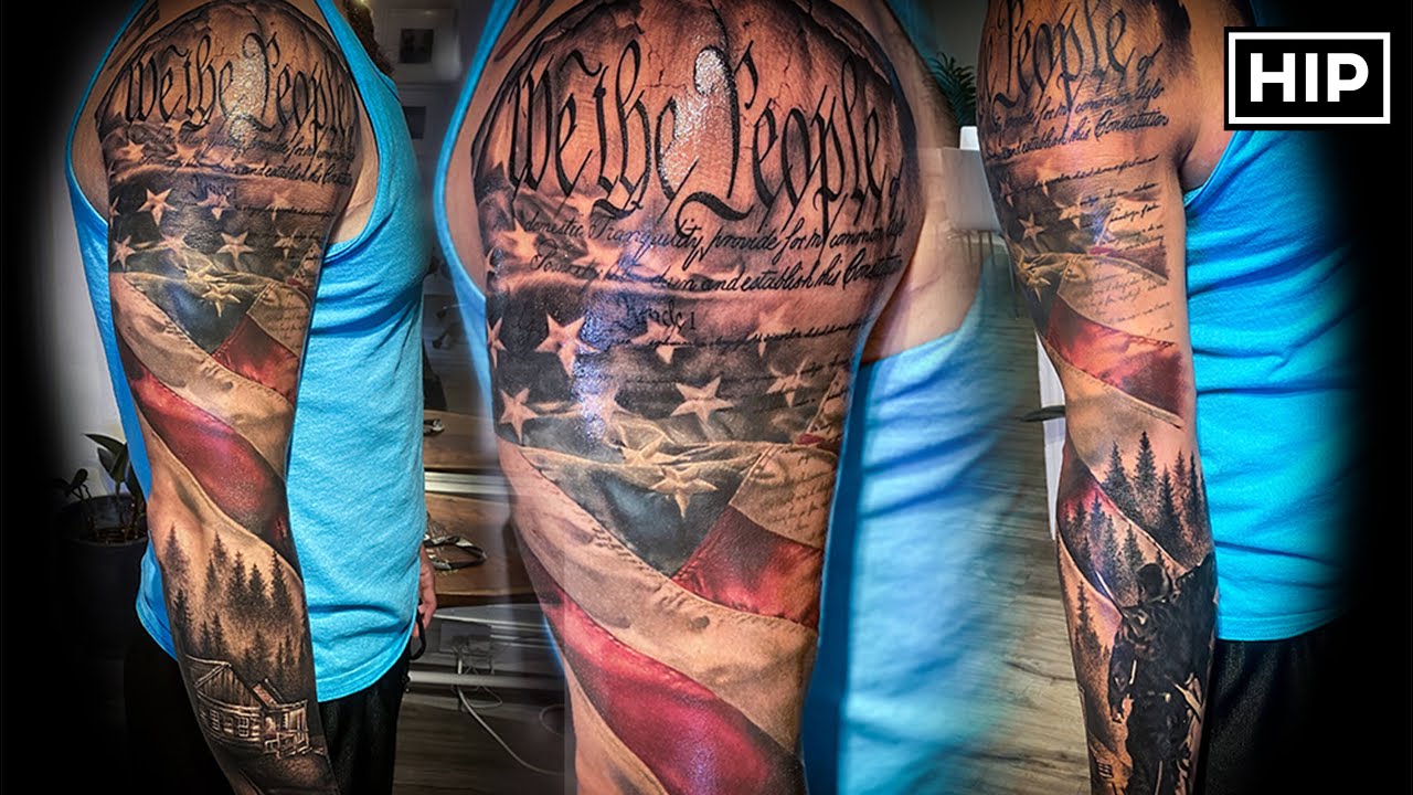American Flag Tattoo Sleeve | HIP