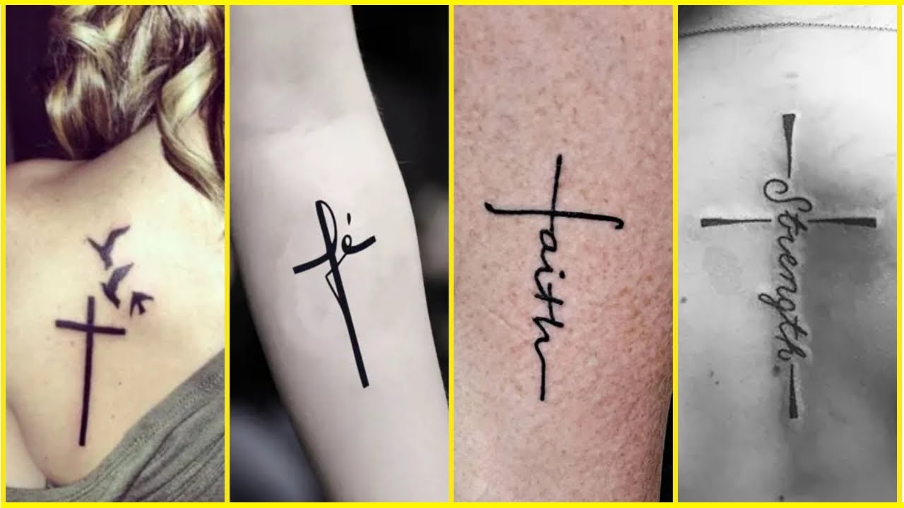 Simple & Cute Cross Tattoo Design Ideas For Girls 2023 | Lovely Cross Tattoos For Ladies 2023