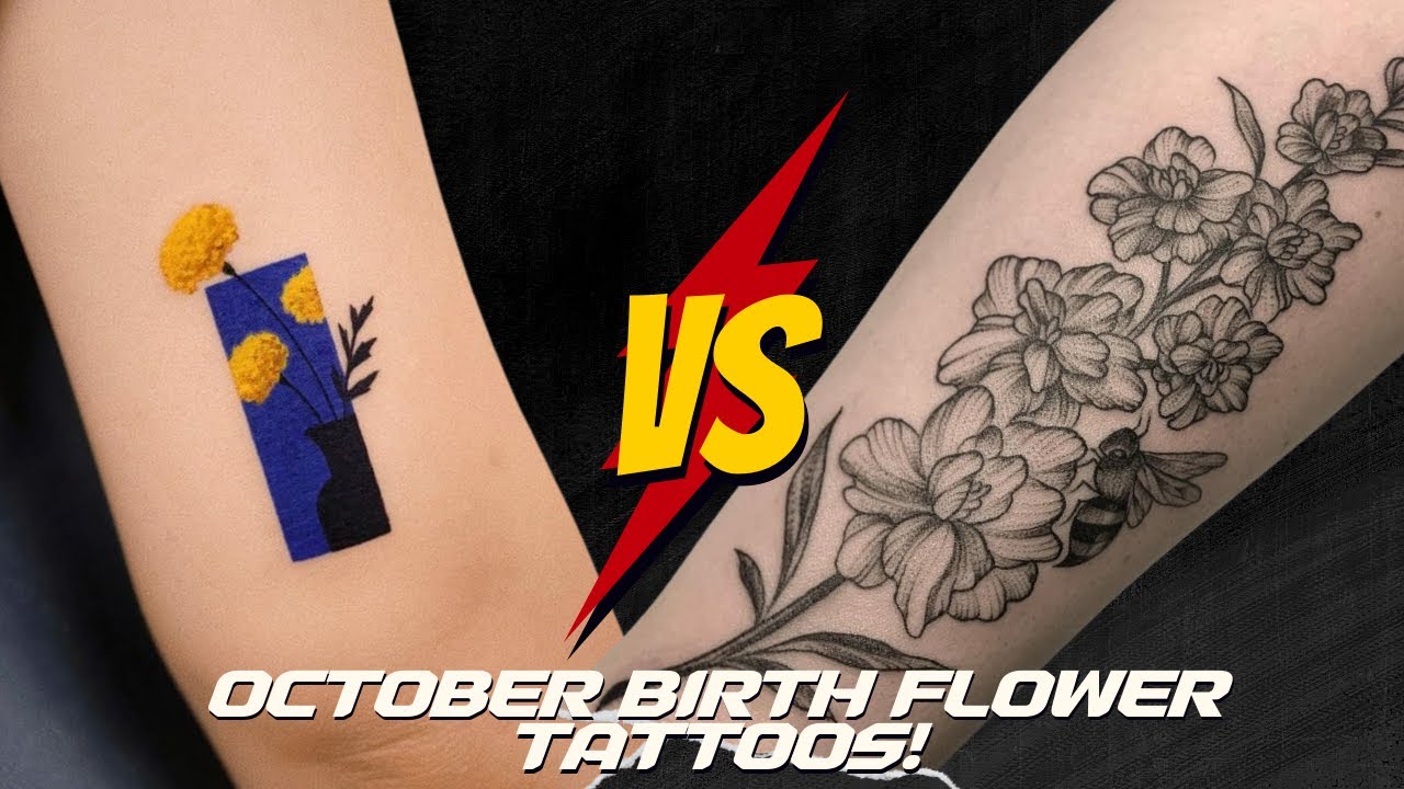 92+ October Birth Flower Tattoos You Need To See!
