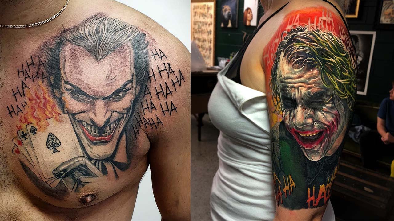 🃏 Neo Traditional REALISTIC Joker Tattoo tattoo Design and Ideas