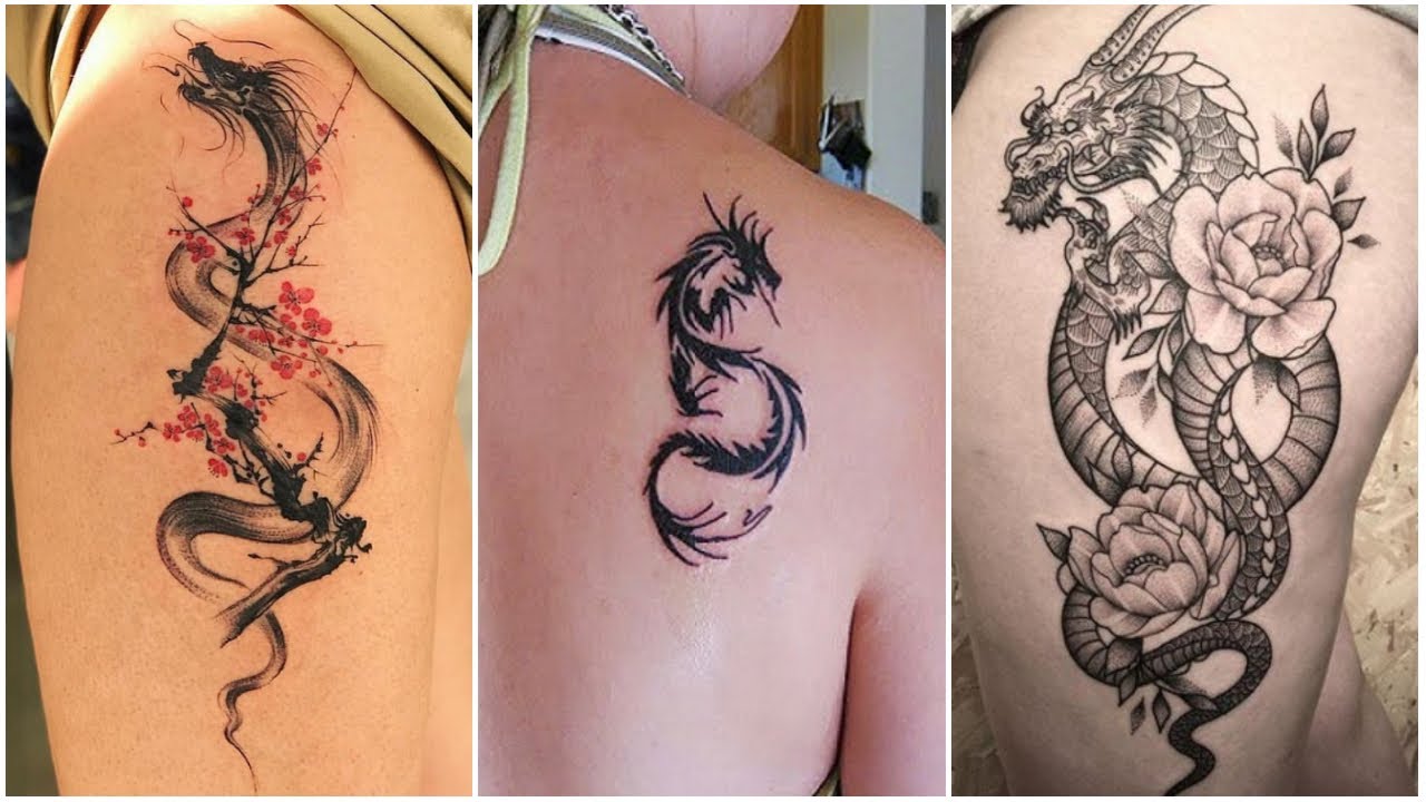 Amazing Dragon Tattoo Design Ideas For Girls 2021 | BEST Dragon Tattoo Designs | Womens Tattoos 2021