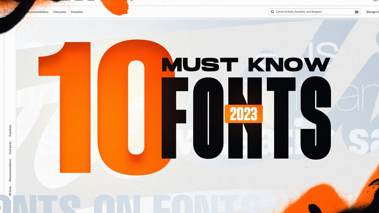 10 Fonts EVERY Designer Needs to Know (2023)