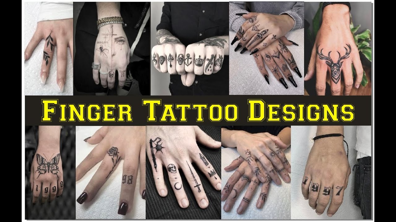 FINGER TATTOO DESIGNS , FINGER TATTOOS FOR MEN AND WOMEN , BEAUTIFUL FINGER TATTOO DESIGNS HD