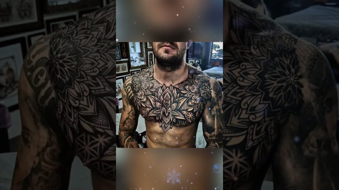 Chest Tattoo Design | Best Chest tattoo ideas #chesttattoo #chesttattoosformen - Lets style buddy