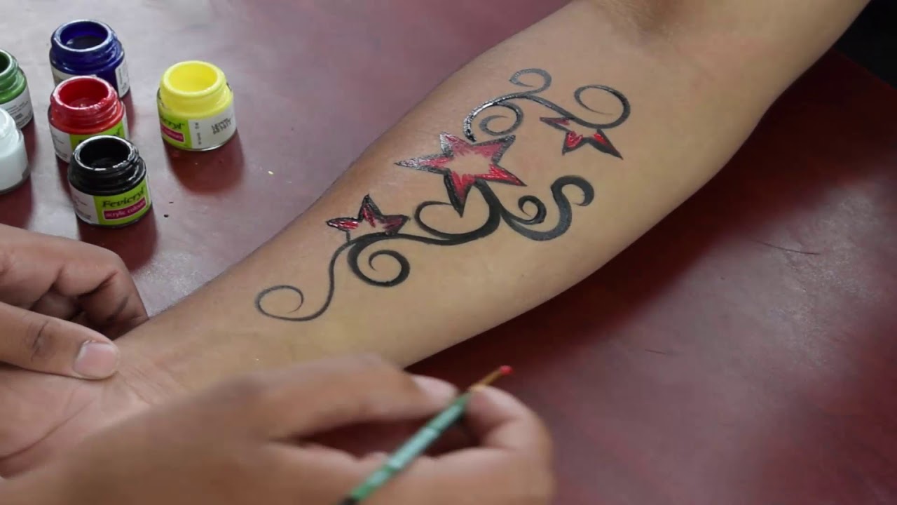 Stars Tattoo with Designs for Men and Women|| Temporary Tattoo || Star Tattoo on Hand
