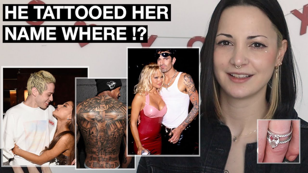 Reviewing Questionable Celebrity Couple Tattoos ! These are CRAZY!!